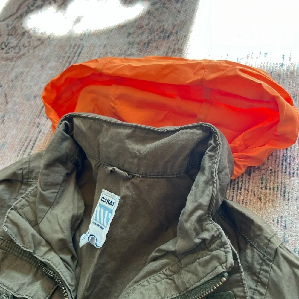 Old Navy Kids Dark Green Utility Jacket